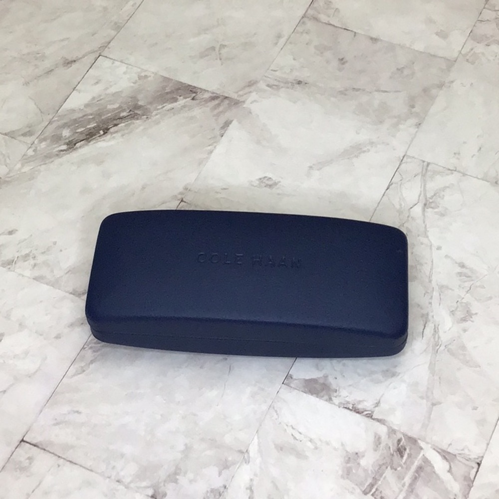 Cole Haan Navy Blue Glasses Case, Eyeglasses Case